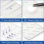 Faucet Mat for Kitchen Sink – 24” x 5.1” Extra-Long Silicone Splash Guard - Image 6