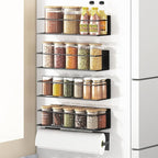 Magnetic Spice Rack For Refrigerator, Space Saving Magnetic Shelf For Fridge by Roysili