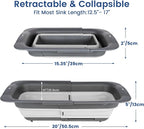 ROTTOGOON Collapsible Colander Strainer, Expandable Over the Sink Colander - Image 2