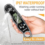GDEALER Meat Thermometer Digital Instant Read Thermometer Ultra-Fast Cooking - Image 3