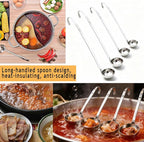 Markeny 4 Pieces Stainless Steel Soup Ladle Metal Handle Ladle - Image 9