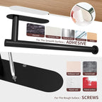 DEKAVA Under Cabinet Wall Mount Paper Towel Holder, Self-Adhesive Bar, - Image 5