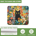 Spring Summer Floral Cat Dish Drying Mat - Image 5