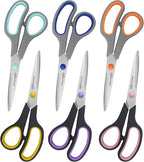 Scissors for Office School Supplies, Hnncugty 8" Scissors All Purpose Bulk Set - Image 8