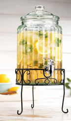 MosJos 2 PACK 1.5 Gallon Drink dispenser, Glass Beverage Dispenser - Image 9