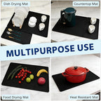 Silicone Coffee Mat 24" x 16", Heat Resistant Non Slip Leak Proof - Image 4