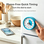 Searon Magnetic Visual Kitchen Timer, 60 Minute Countdown Timer - Image 3