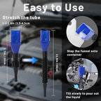 3-Pack Flexible Car Funnel for Oil Change, Retractable Snap-On Automotive Funnel - Image 2