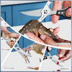 Huusk Black Multi-Purpose Seafood Scissors - Image 6