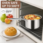 EWFEN 3 Ply Stainless Steel Sauce Pan Set - Image 8