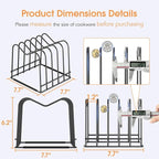 ORDORA Cutting Board Holder Stand Rack Organizer - Image 4