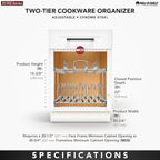 Rev-A-Shelf 2-Tier Kitchen Cabinet Pullout 20.75" Cabinet Organizer - Image 5