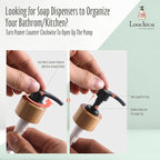 LOOCHICA 2 Pack Clear Glass Soap Dispenser - Image 9