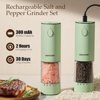 Newise Electric Salt and Pepper Grinder Set Rechargeable - Image 4