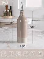 famiware Milkyway 16oz Ceramic Olive Oil Dispenser Bottle, 1 Piece Oil Dispenser - Image 3