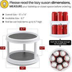 2 Tier 10" Turntable Lazy Susan Spice Organizer - Image 2