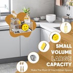 Sponge Holder for Kitchen Sink, Smiley Face Sink Caddy - Image 7