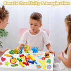 iShyan Dough Tools for Kids, 24 Pieces Dough Play Tools Set - Image 5