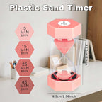 Hourglass 45 Minute Sand Timer, Plastic Sand Clock 45 Min, Unbreakable Colorful - Image 4