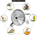 Stainless Steel Funnel, Walfos Kitchen Funnel - Image 4