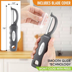Spring Chef Premium Swivel Vegetable Peeler, Comfortable Handle and Ultra Sharp - Image 3