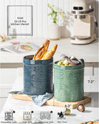 Kitchen Utensil Holder, 7 Inches Large Ceramic Utensil Holder - Image 4