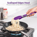 600ºF Heat Resistant Kitchen Tongs: U-Taste 9 inch Silicone Cooking Tong - Image 4