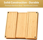 Umilife Expandable Kitchen Drawer Organizer, 2.5" High Bamboo Utensils - Image 4