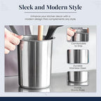 OCS Parts 6.75-Inch Kitchen Utensil Holder | Stainless Steel Dishwasher Safe - Image 4