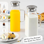 2 Pack 2 Liters/68 oz Square Glass Pitcher - Image 4