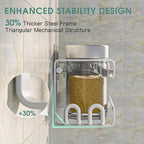 LUCYCAZ 4 Pack Wall Mounted Spice Rack - Image 3