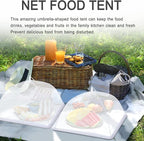 JULBEAR 4 Pcs Mesh Food Cover Tent Large and Tall Umbrella Food Screen Covers - Image 6