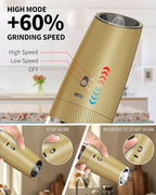 CIRCLE JOY Gravity Electric Salt and Pepper Grinder Set - Image 2