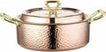 YJX 6.7QT Hammered Stock Pot by YJX