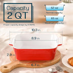 DOWAN 8x8 Baking dish, Square Baking Pan, Ceramic Casserole Dishes - Image 2
