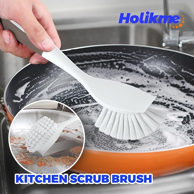 Holikme Cleaning Brush Set, Scouring Pad - Image 2