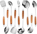 304 Stainless Steel Cooking Utensils Set, Solid Spoon, Skimmer Spoon, Spaghetti by Lazycorner