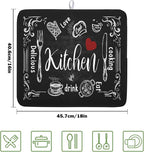 Dish Drying Mats for Kitchen Counter 16 x 18 Inch, Kitchen Drying Mat - Image 2