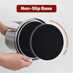 Stainless Steel Paper Towel Holder Countertop, Modern Spiral Cover Design - Image 4