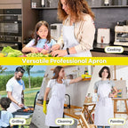 ROTANET Extra Large Apron for Men Adjustable Bib Aprons - Image 6