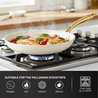 Gotham Steel 15 Pc Ceramic Cookware Set, Ceramic Pots and Pans Set Non Stick - Image 7