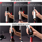 CIRCLE JOY Electric Wine Opener Set Automatic Wine Opener Kit - Image 3