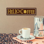 Hello Coffee Signs, Retro Metal Tin Sign, Home Kitchen Wall Decor, Farmhouse - Image 6