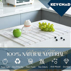 KEYCHAD Large Stone Drying Mat for Kitchen Counter - Image 5