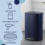 happimess HPM1006J Connor Rectangular 13-Gallon Trash Can - Image 3