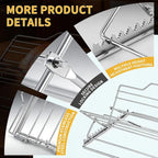 Roasting Rack for 9x13 Inch Pan, Adjustable Turkey Rack for Roasting Pan - Image 3