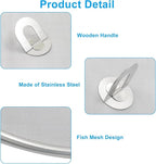 2Pcs 10" & 13" Stainless Steel Splatter Screen Splatter Guard, Ultra Fine Mesh - Image 2