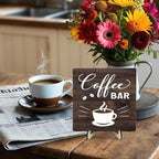 Funny Coffee Bar Decor Sign – Rustic Wooden Plaque - Image 6