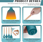 HaWare Kitchen Cooking Utensils Set, 23-Piece Silicone Kitchen Utensils Spatula - Image 4