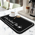 Coffee Bar Mat for Countertops 31.5inx17in, Absorbent Hide Stain Anti-Slip Cafe - Image 2